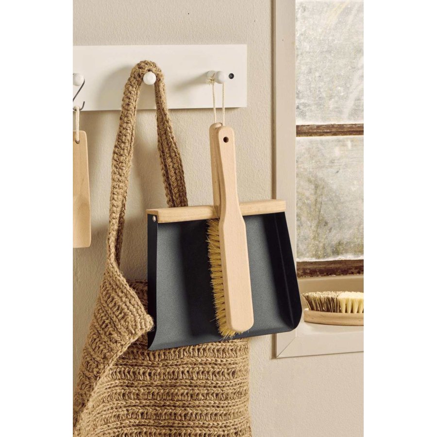 Ib Laursen Kehrschaufel und Besen 31 cm, Buche/Tampico