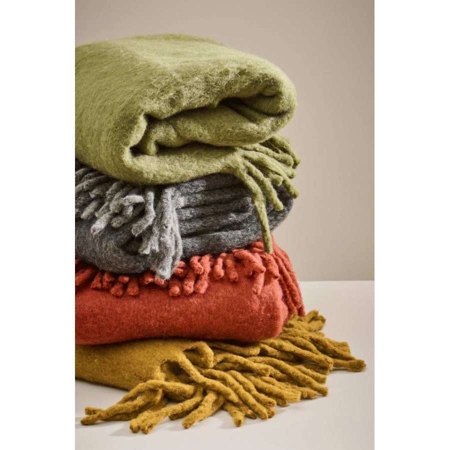 Ib Laursen Decke 130x170 cm, Mustard