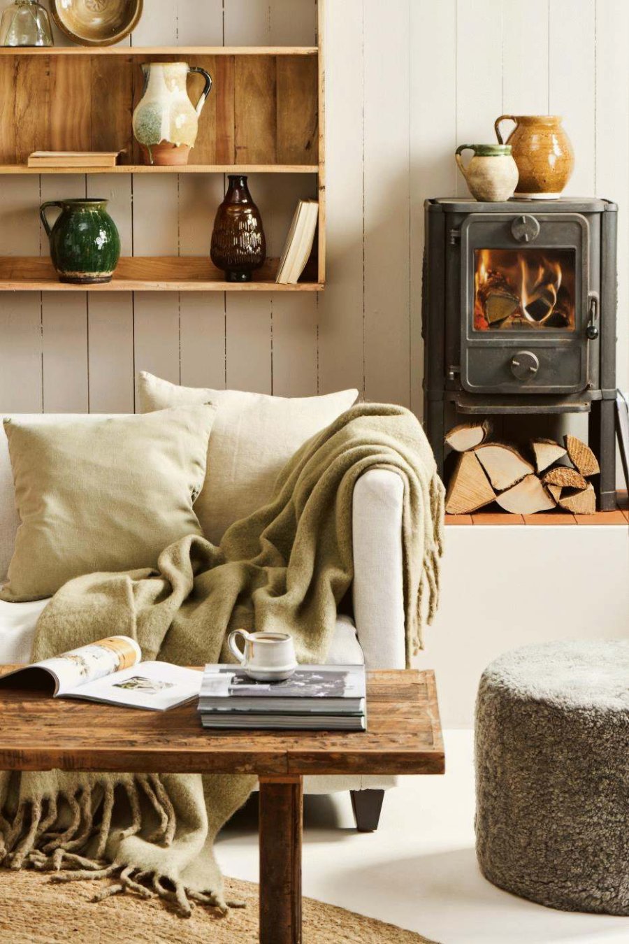 Ib Laursen Decke 130x170 cm, Olivgrn