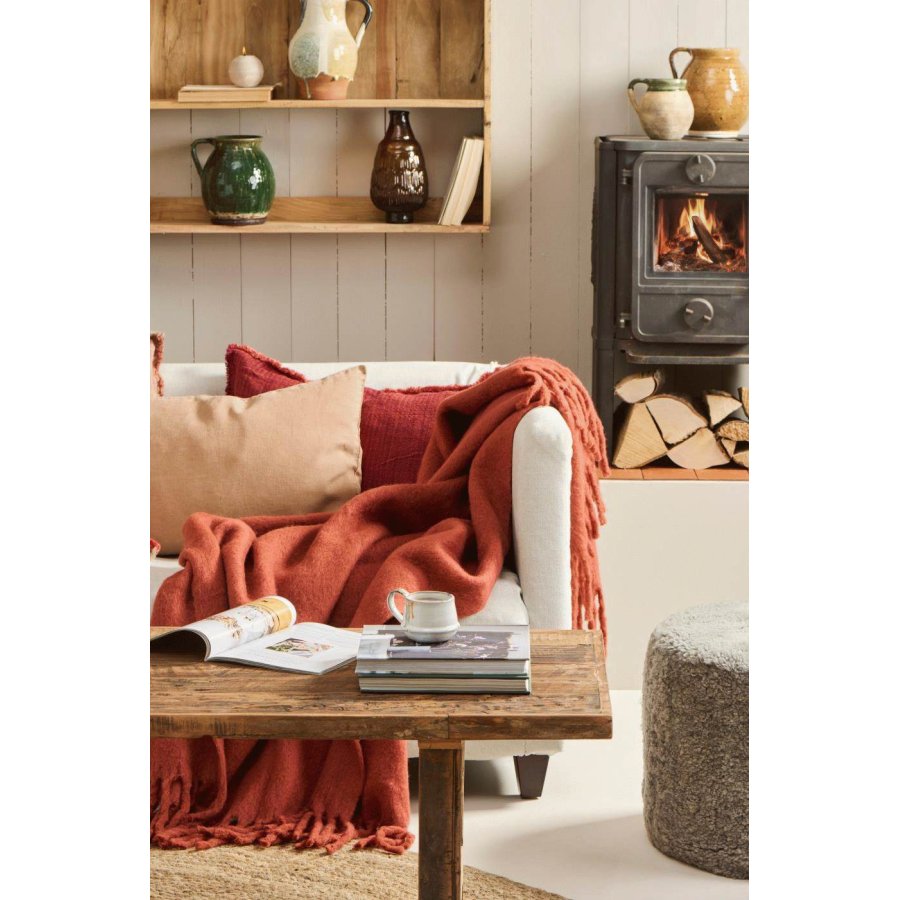 Ib Laursen Decke 130x170 cm, Rostfarben