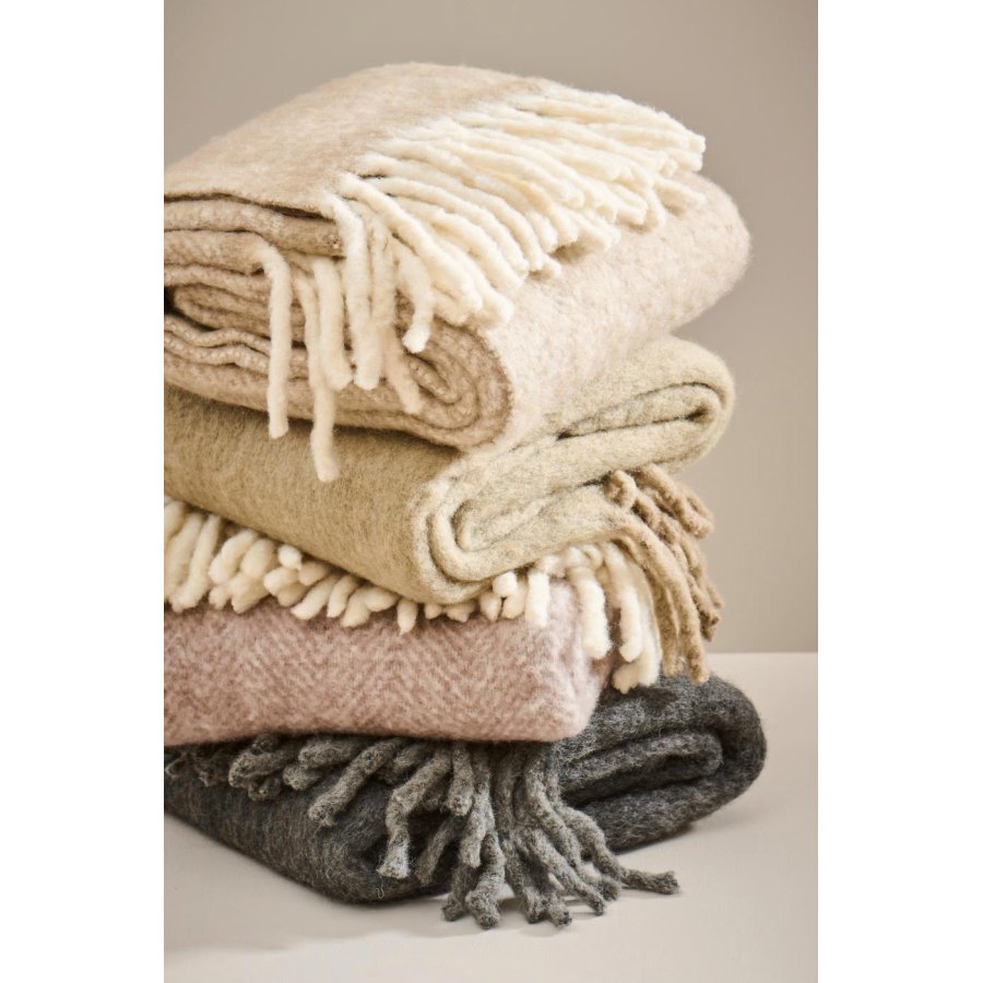 Ib Laursen Decke 130x170 cm, Leinenfarben