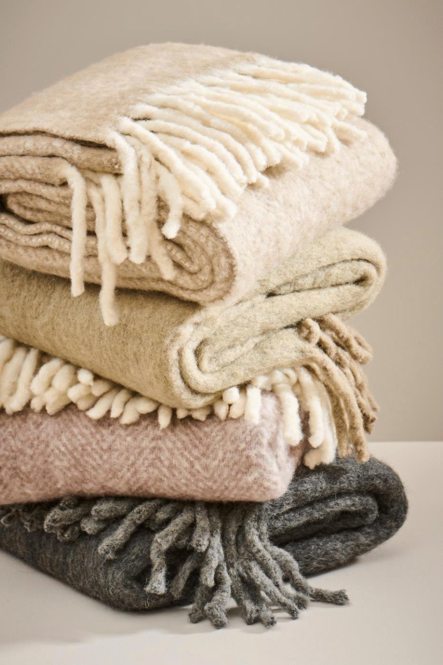 Ib Laursen Decke 130x170 cm, Leinenfarben