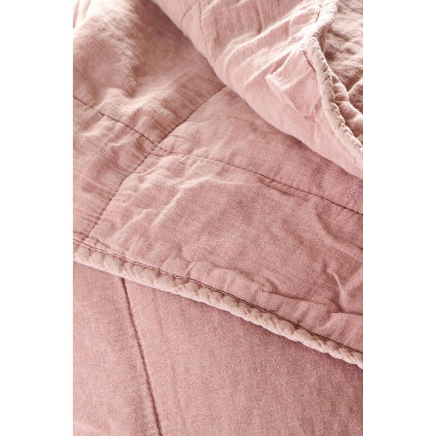 Ib Laursen Vintage Steppdecke 130x180 cm, Rose