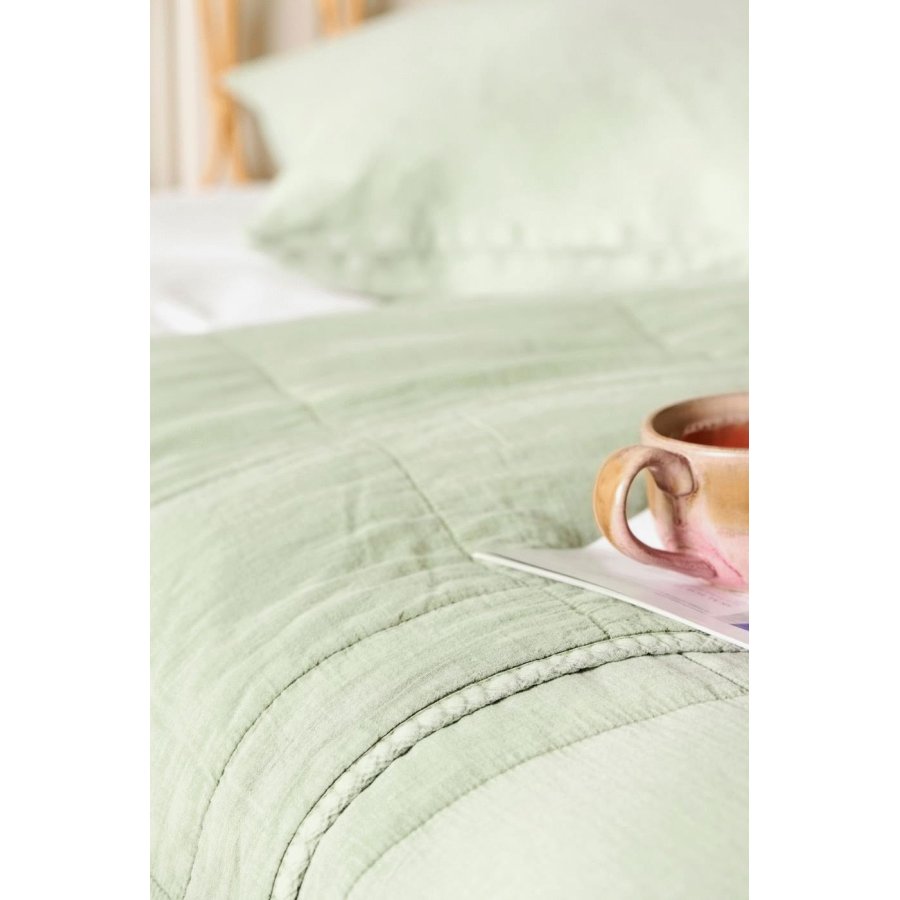 Ib Laursen Vintage Quilt Senget�ppe 240x240 cm, Pistacie