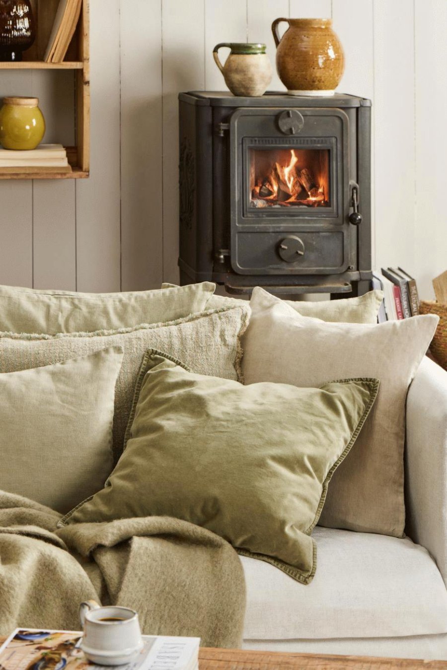 Ib Laursen Kissenbezug 40x60 cm, Eucalyptus Green