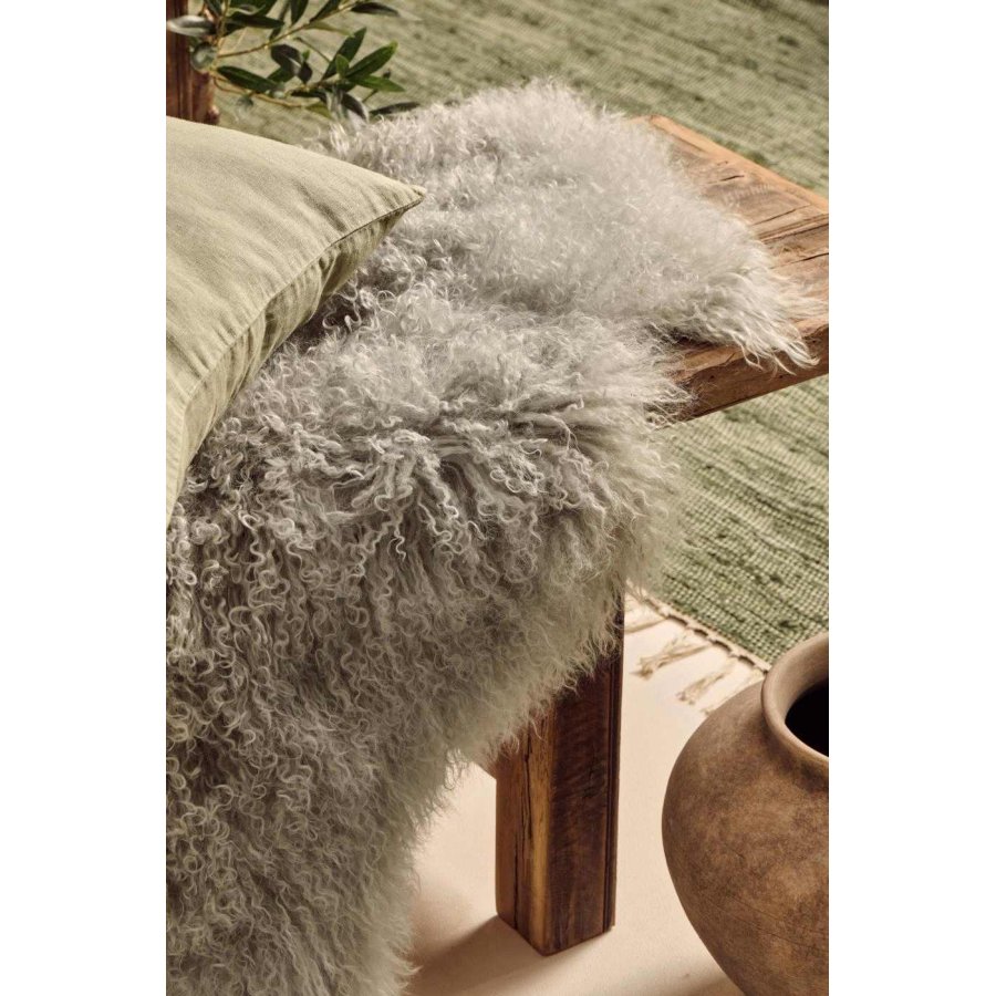 Ib Laursen Tibetisches Lammfell 50x90 cm, Grau