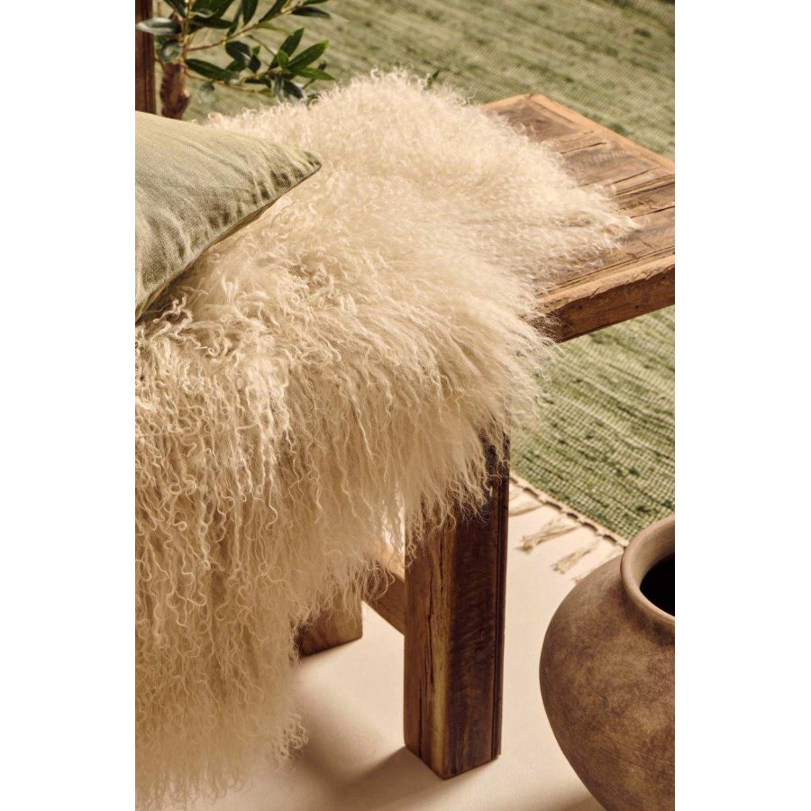 Ib Laursen Tibetisches Lammfell 50x90 cm, Butter Cream