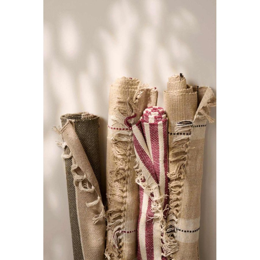 Ib Laursen Lufer 60x120 cm, Beige/Olivgrn