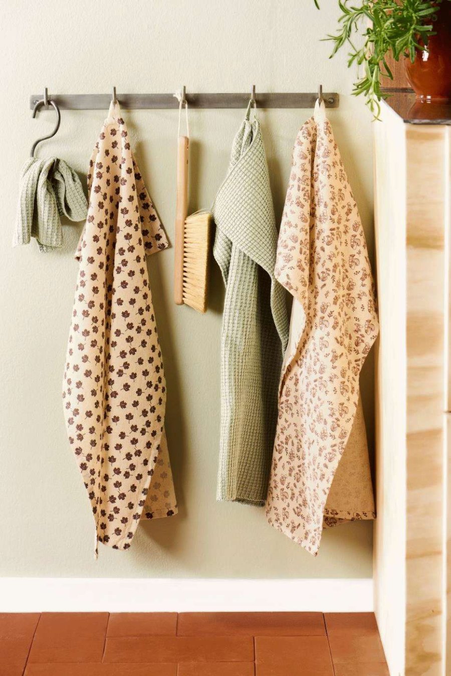 Ib Laursen Spltuch 25x25 cm, Staubiges Grn