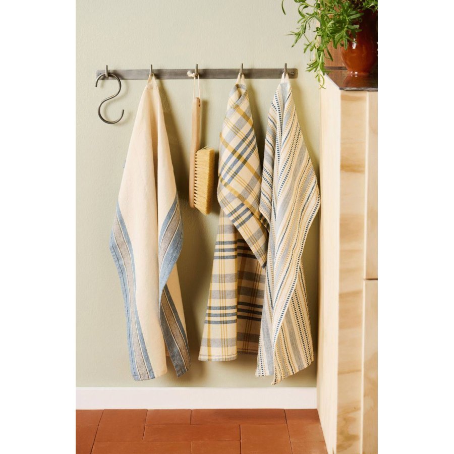 Ib Laursen Walter Geschirrtuch 50x70 cm, Natur/Blau/Grau