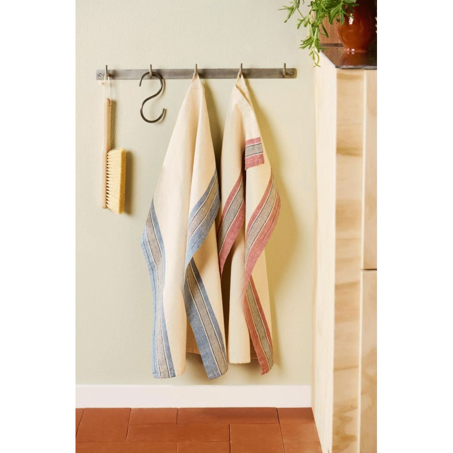 Ib Laursen Walter Geschirrtuch 50x70 cm, Natur/Rost/Grau