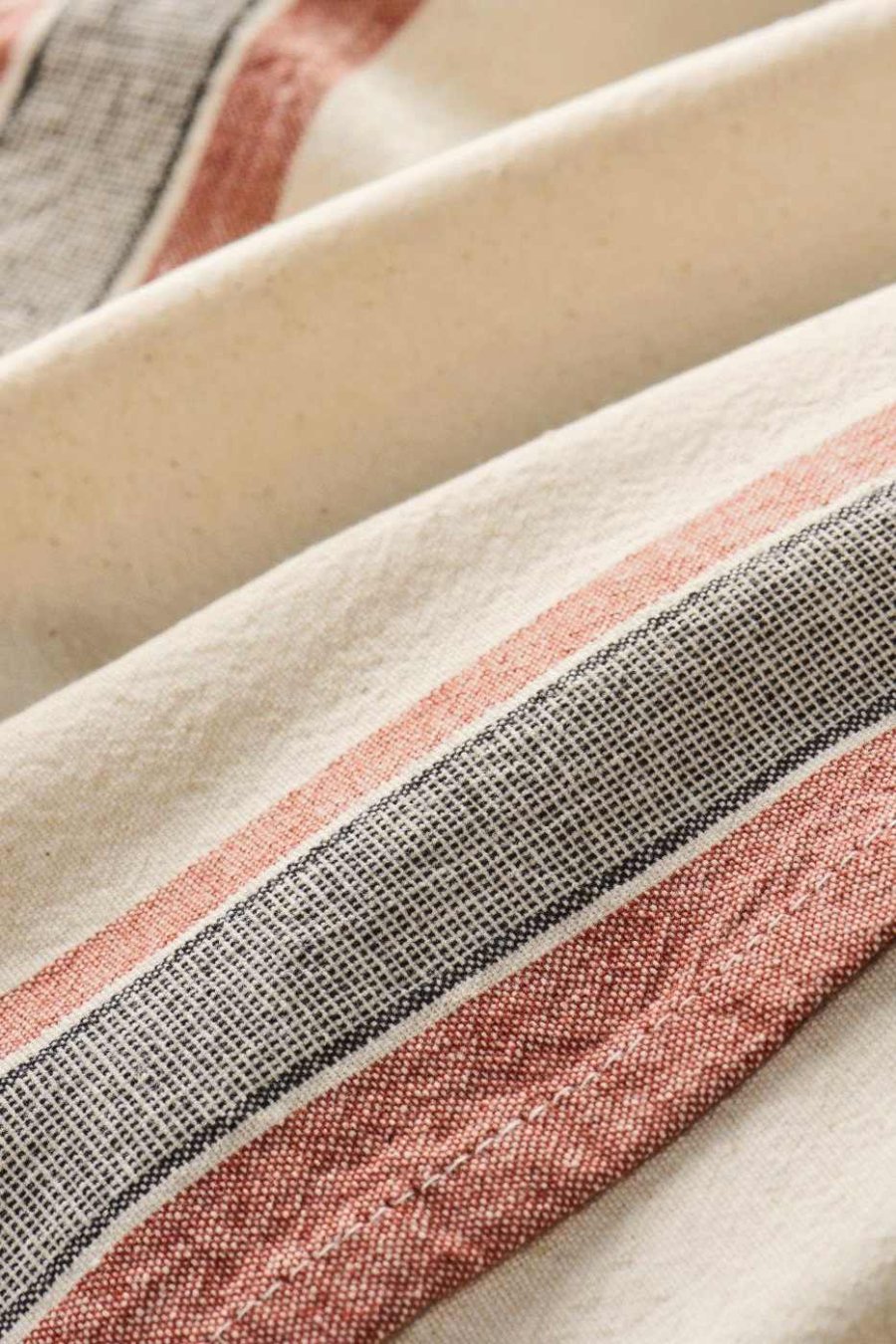 Ib Laursen Walter Geschirrtuch 50x70 cm, Natur/Rost/Grau