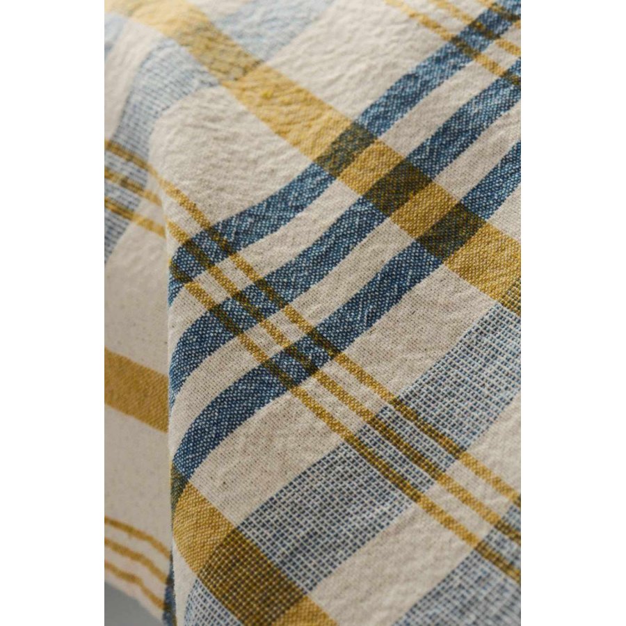 Ib Laursen Mikkel Geschirrtuch 50x70 cm, Natur/Blau/Senf