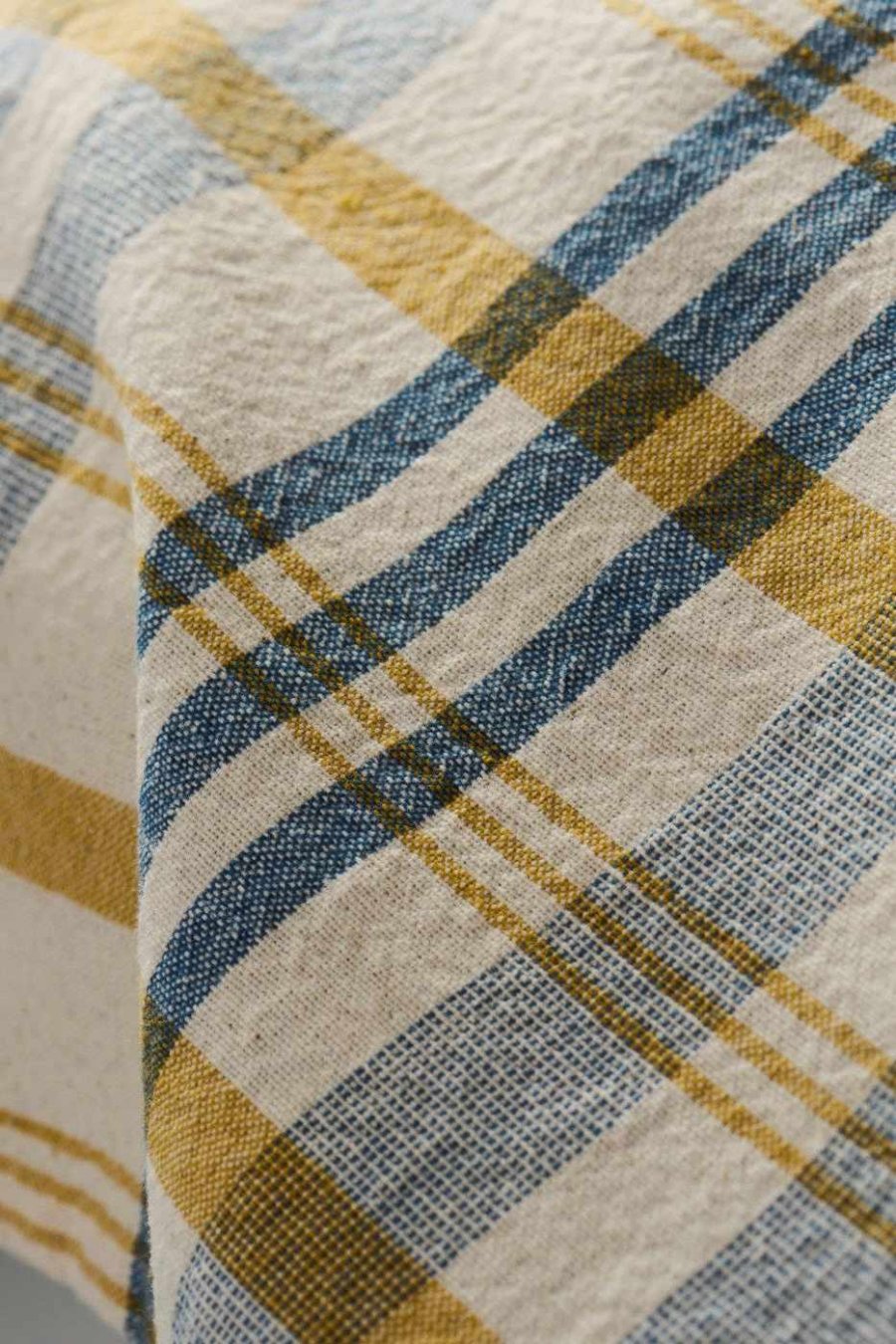 Ib Laursen Mikkel Geschirrtuch 50x70 cm, Natur/Blau/Senf