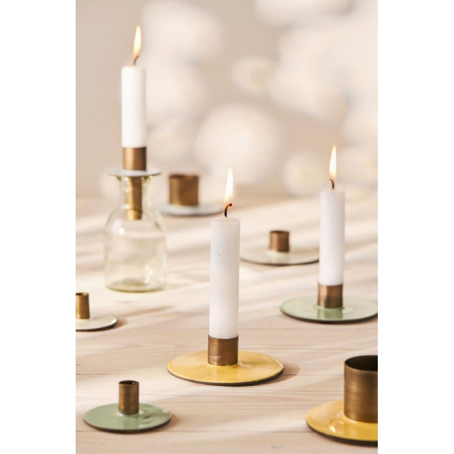 Ib Laursen Kerzenhalter H2,5 cm, Bronze/Blau