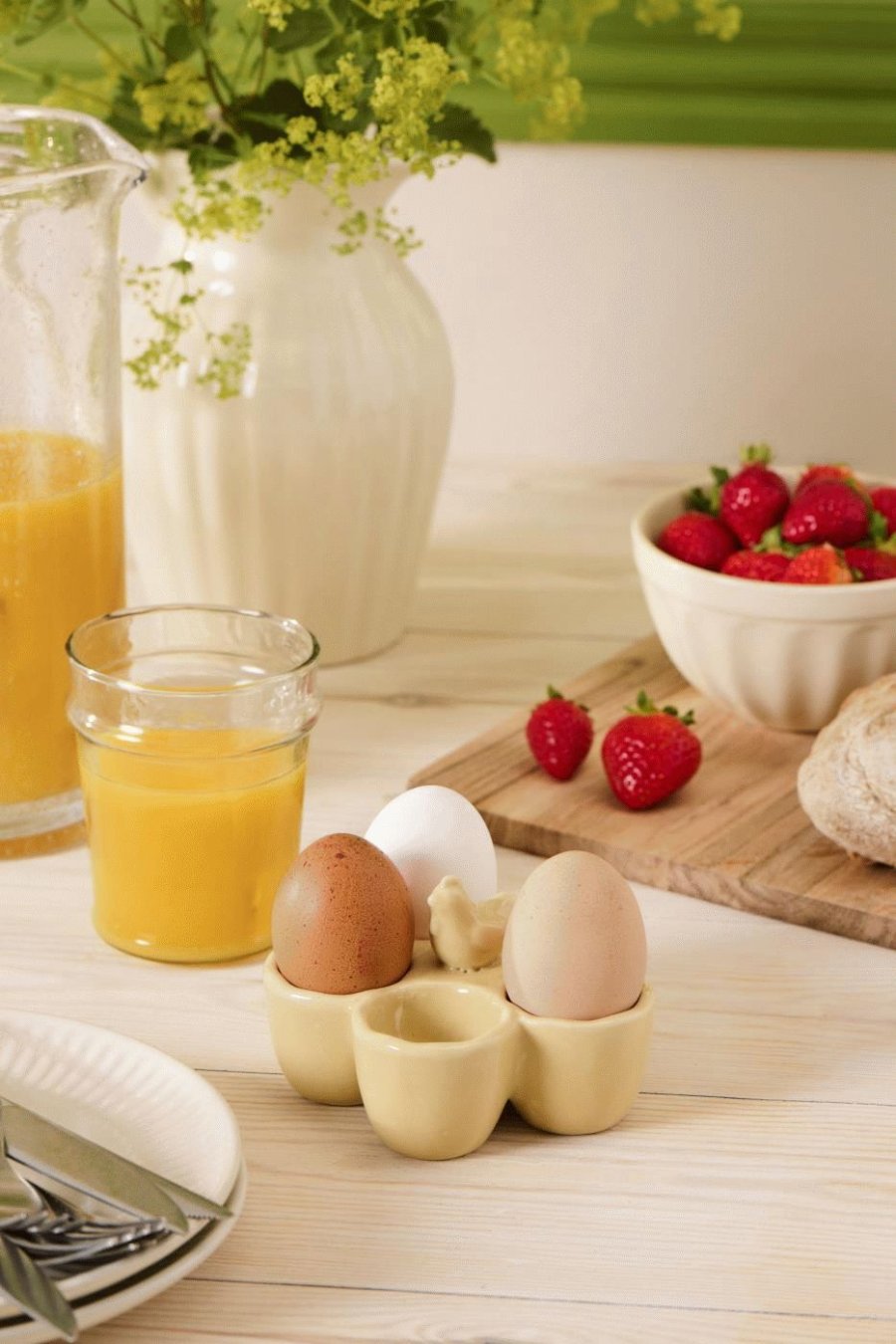 Ib Laursen Eierablage 11,5x11,5 cm, Gelb