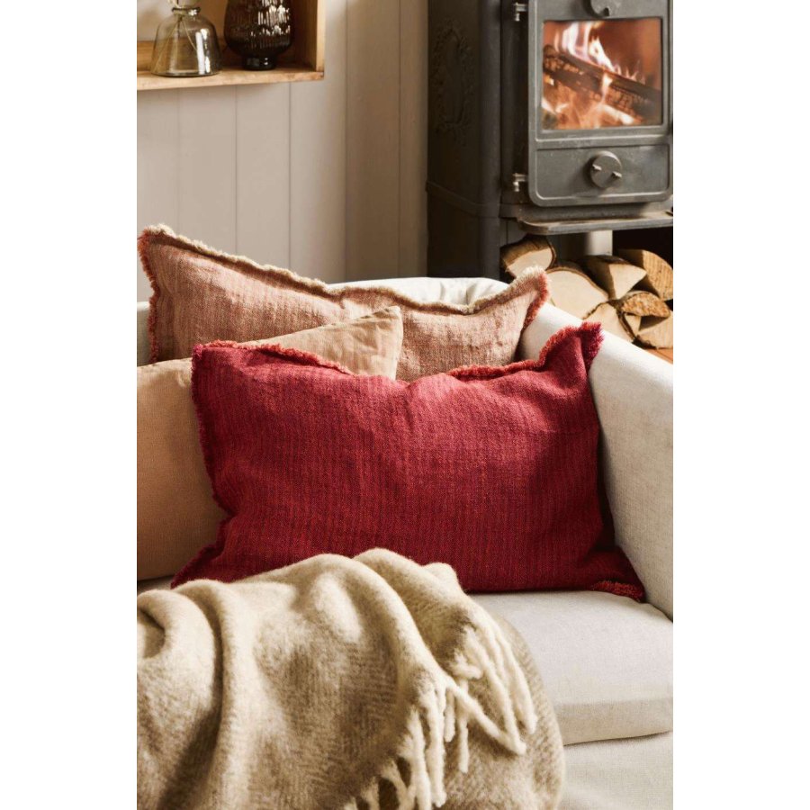 Ib Laursen Kissenbezug 40x60 cm, Rost/Bordeaux
