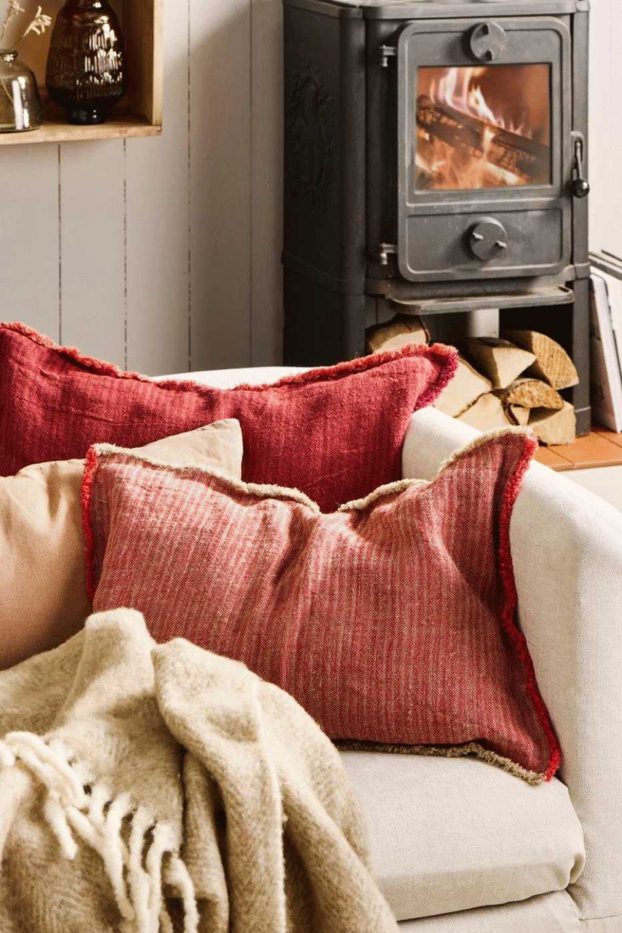 Ib Laursen Kissenbezug 40x60 cm, Natur/Rost