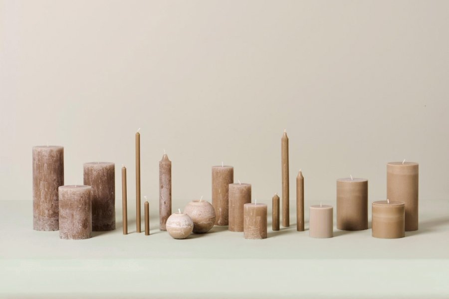 Ib Laursen Kugelkerze 8xH7,5 cm, Hren