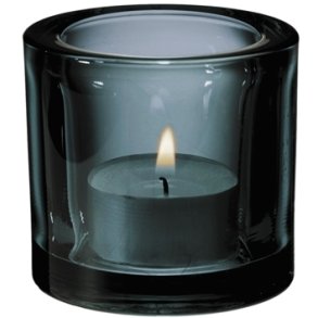Iittala Kivi Teelichthalter 6 cm, Grau