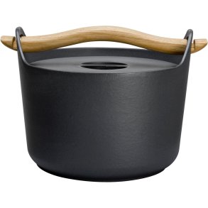 Iittala Sarpaneva Kasserolle m. Deckel 3 L, Schwarz