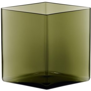 Iittala Ruutu Vase H18 cm, Moosgrn
