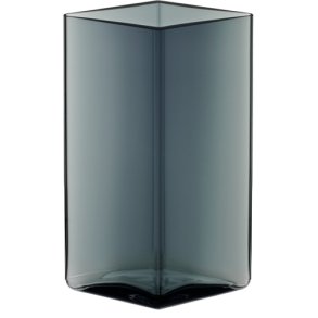 Iittala Ruutu Vase H18 cm, Grau