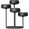 Iittala Nappula Kandelaber 25,1x26,3 cm, Mrkegr