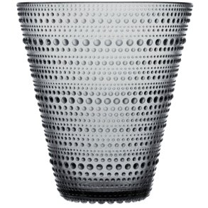 Iittala Kastehelmi Vase H15,4 cm, Grau