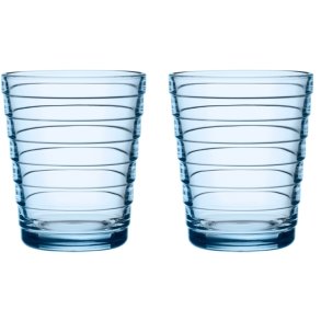 Iittala Aino Aalto Drikkeglas 2 stk. 22 cl, Aqua