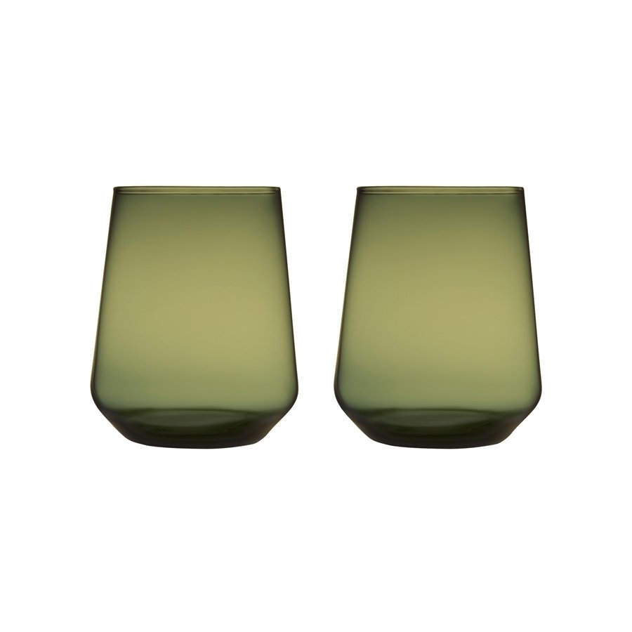 Iittala Essence Wasserglas 2er Set, 35 cl, Moosgrn