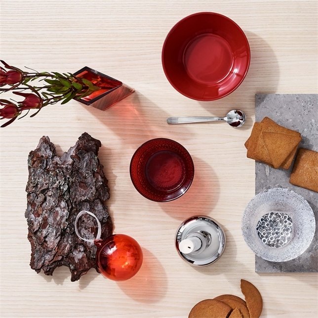 Iittala Glaskugeln 5er Set 8 cm, Rot