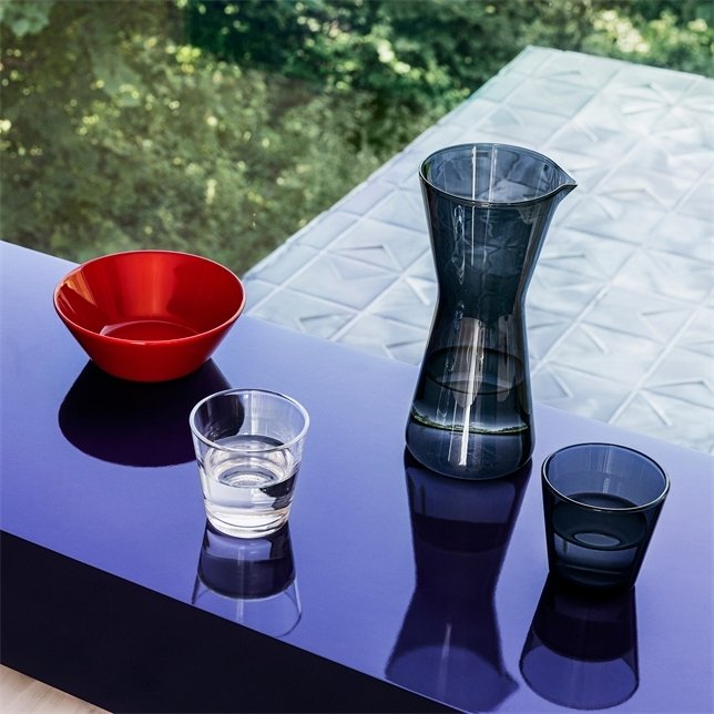 Iittala Kartio Trinkglas 2er Set, 21 cl, Dunkelgrau