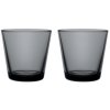 Iittala Kartio Trinkglas 2er Set, 21 cl, Dunkelgrau