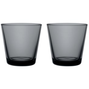 Iittala Kartio Drikkeglas 2 stk. 21 cl, Mørkegrå