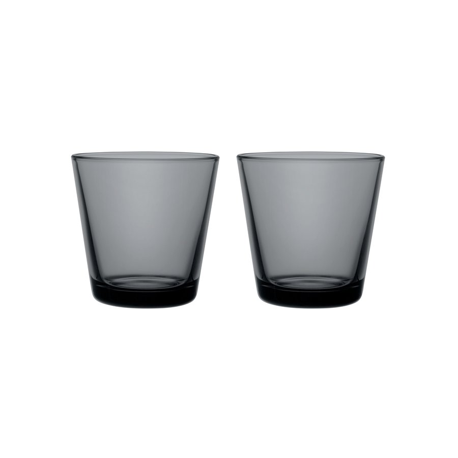 Iittala Kartio Trinkglas 2er Set, 21 cl, Dunkelgrau