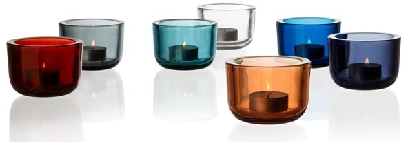 Iittala Valkea Teelichthalter 6 cm, Grau