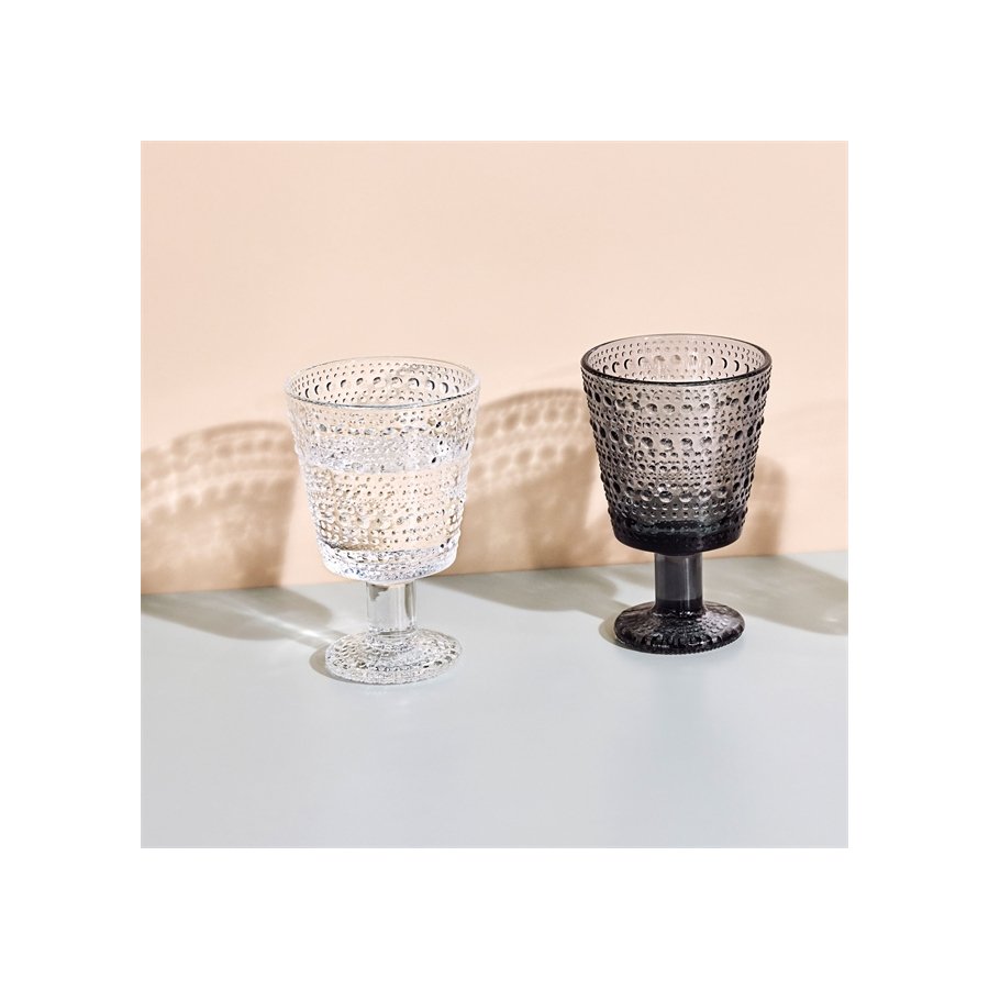 Iittala Kastehelmi Stielglas 2er Set 26 cl, Clear