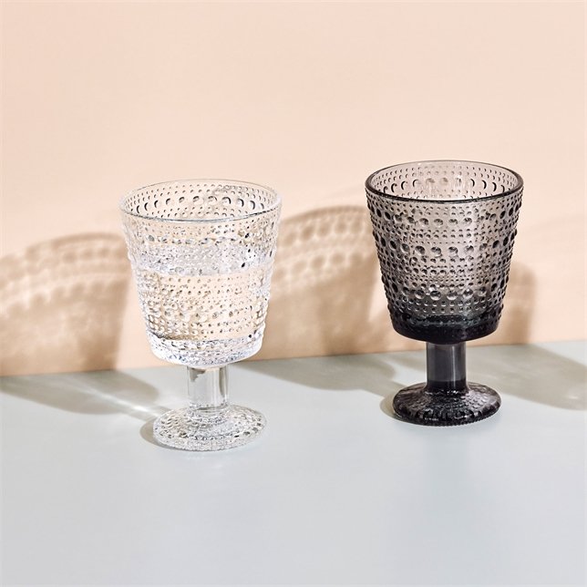 Iittala Kastehelmi Stielglas 2er Set 26 cl, Clear