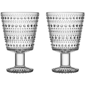 Iittala Kastehelmi Glas På Fod 2 stk. 26 cl, Klar