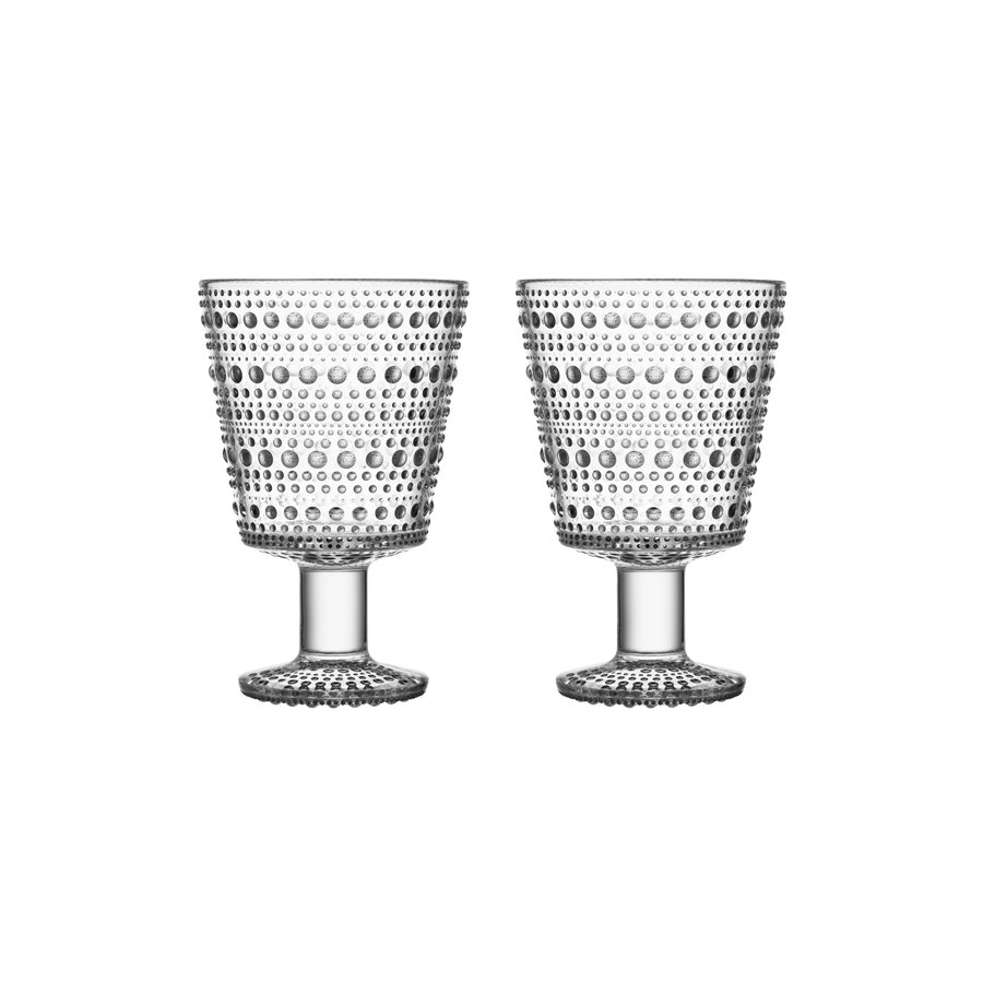 Iittala Kastehelmi Stielglas 2er Set 26 cl, Clear