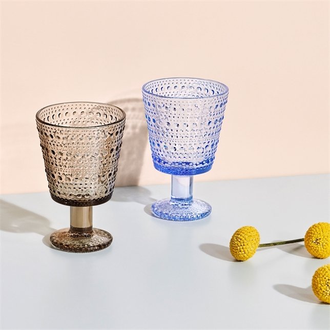 Iittala Kastehelmi Stielglas 2er Set 26 cl, Aqua