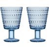 Iittala Kastehelmi Stielglas 2er Set 26 cl, Aqua