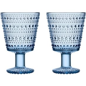 Iittala Kastehelmi Stielglas 2er Set 26 cl, Aqua