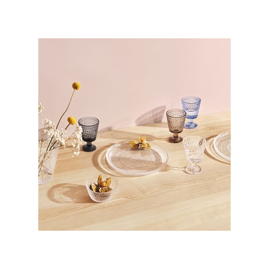 Iittala Kastehelmi Stielglas 2er Set 26 cl, Leinen