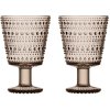 Iittala Kastehelmi Stielglas 2er Set 26 cl, Leinen