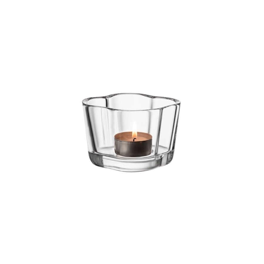 Iittala Aalto Teelichthalter 9,2 cm, Klar