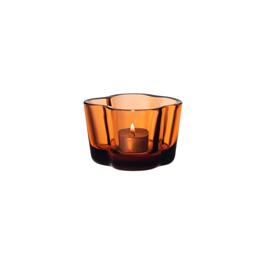 Iittala Aalto Teelichthalter 9,2 cm, Sevilla Orange