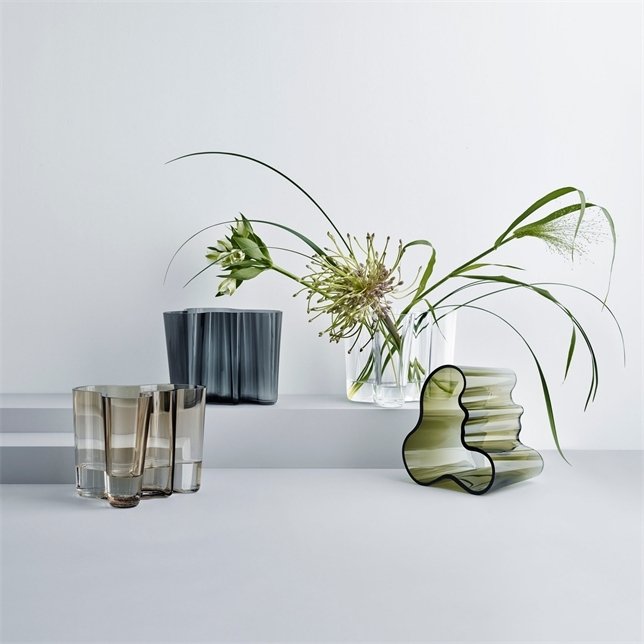 Iittala Aalto Vase H16 cm, Mosegrn