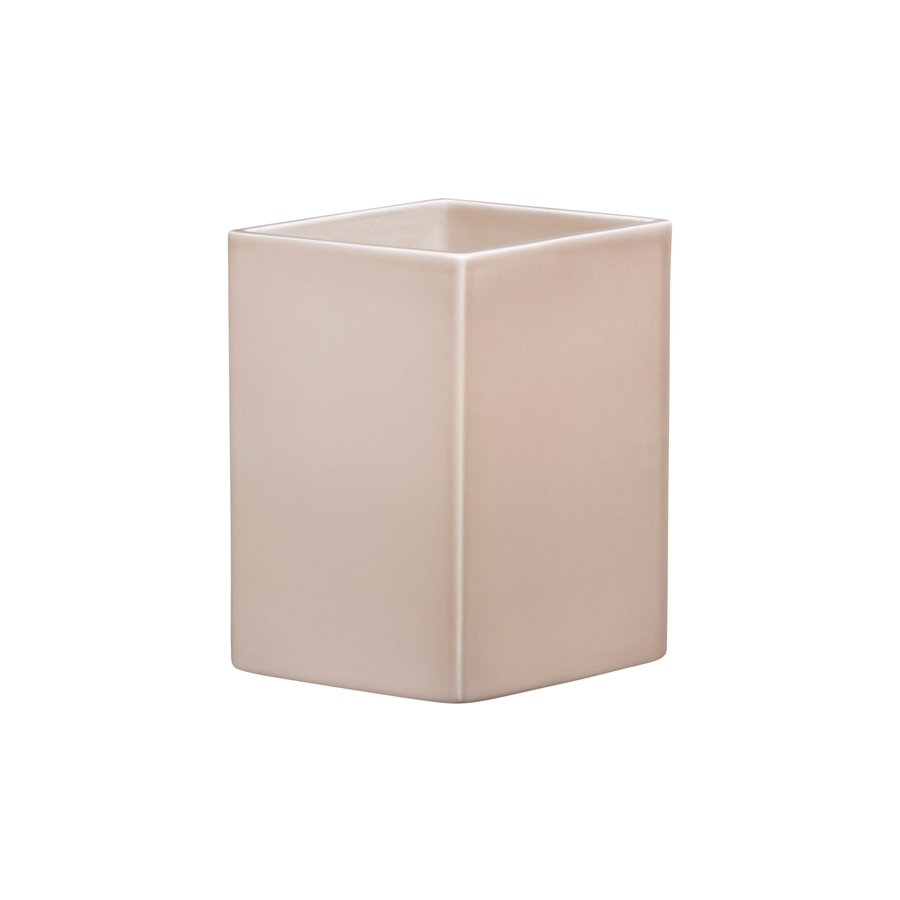 Iittala Ruutu Keramik Vase H22,5 cm, Beige